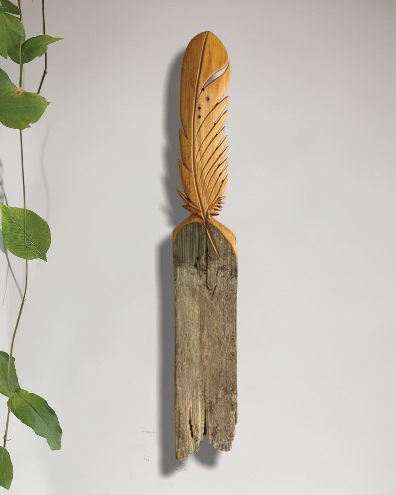 Ruru Feather Wall Art by Des Smith