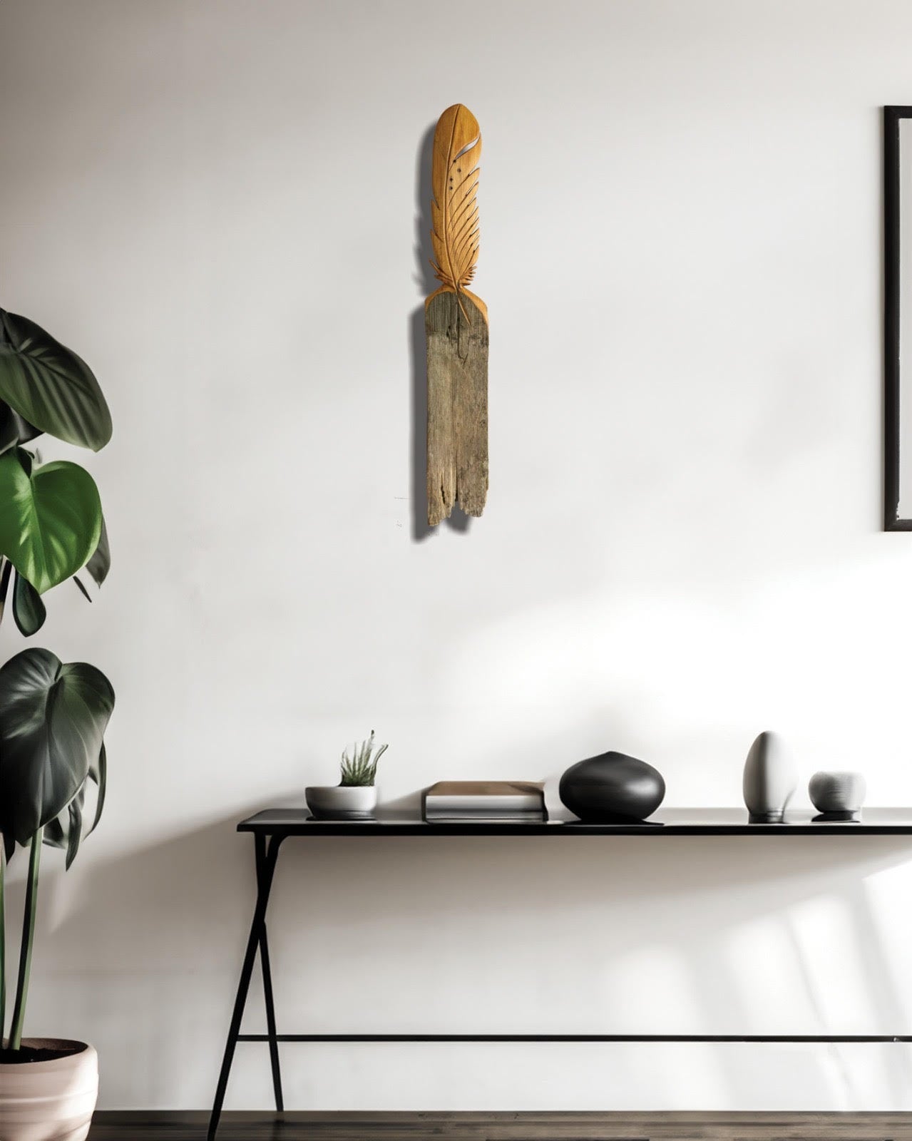 Ruru Feather Wall Art by Des Smith