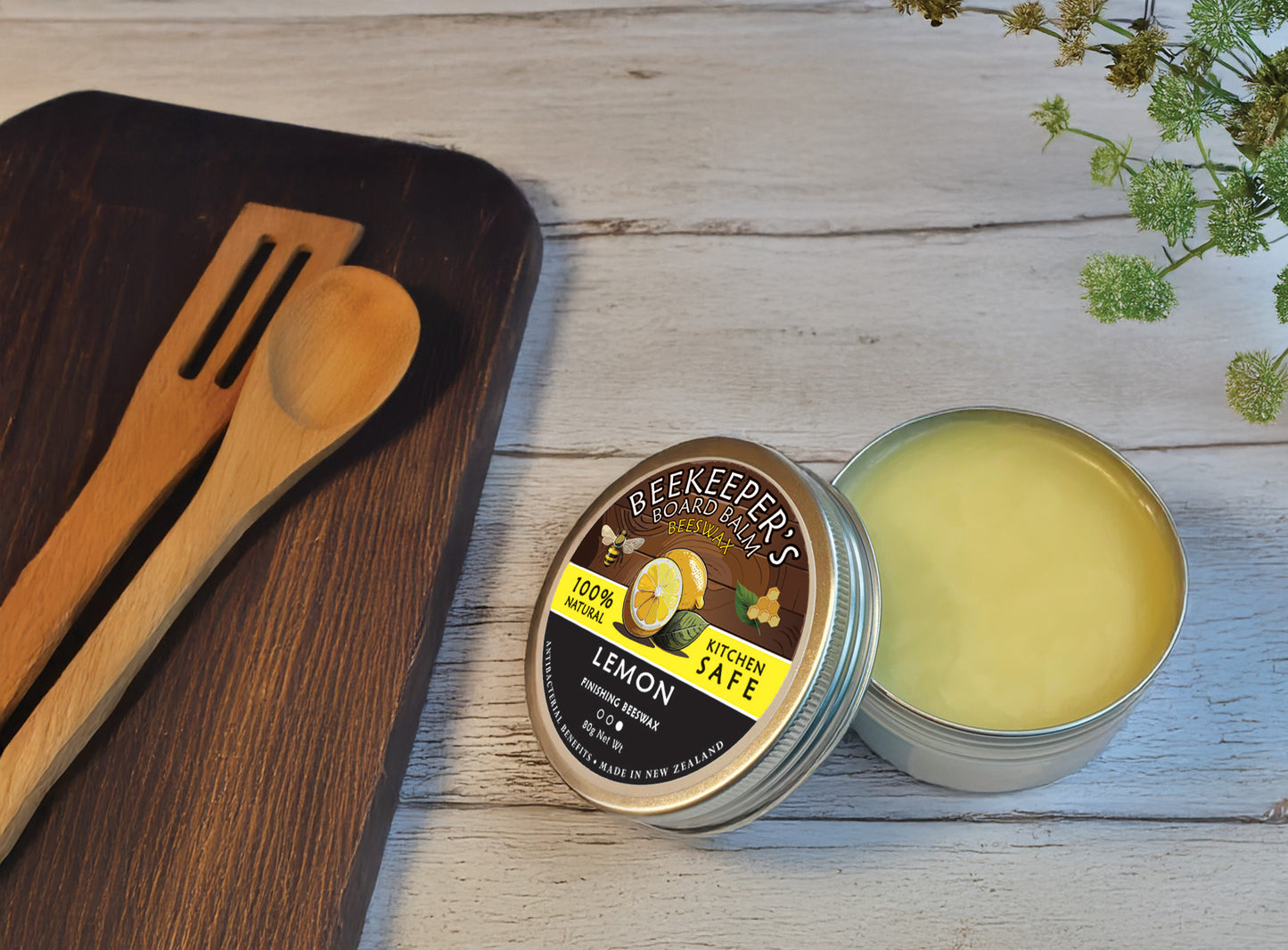 Beekeeper’s Board Balm — Lemon (80g)
